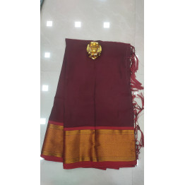 Narayanpeta Cotton Merun Dupatta  